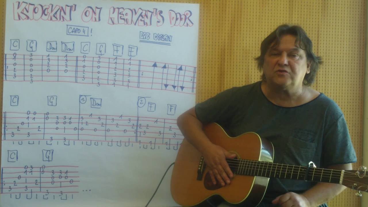 Fingerstyle Guitar Lesson # 118: KNOCKIN' ON HEAVEN'S DOOR (Bob Dylan)