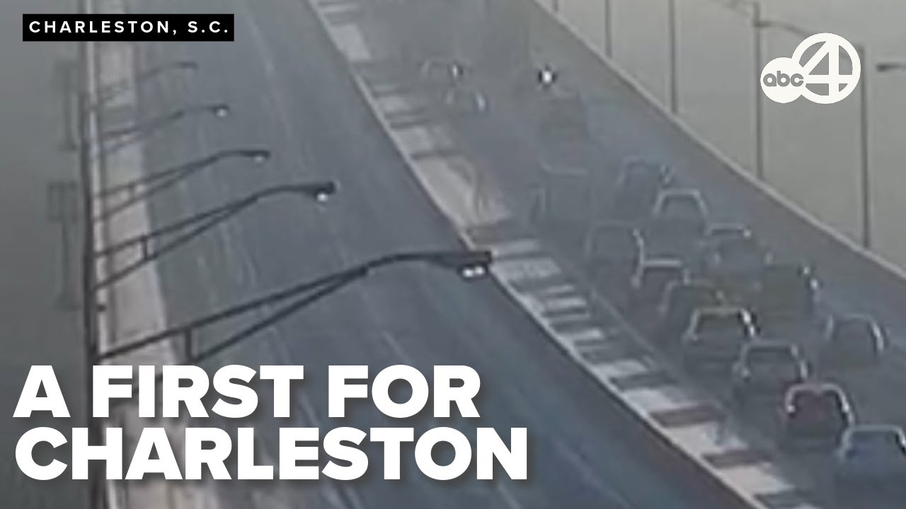 Freezing fog creates black ice and traffic chaos, a rare event for Charleston County