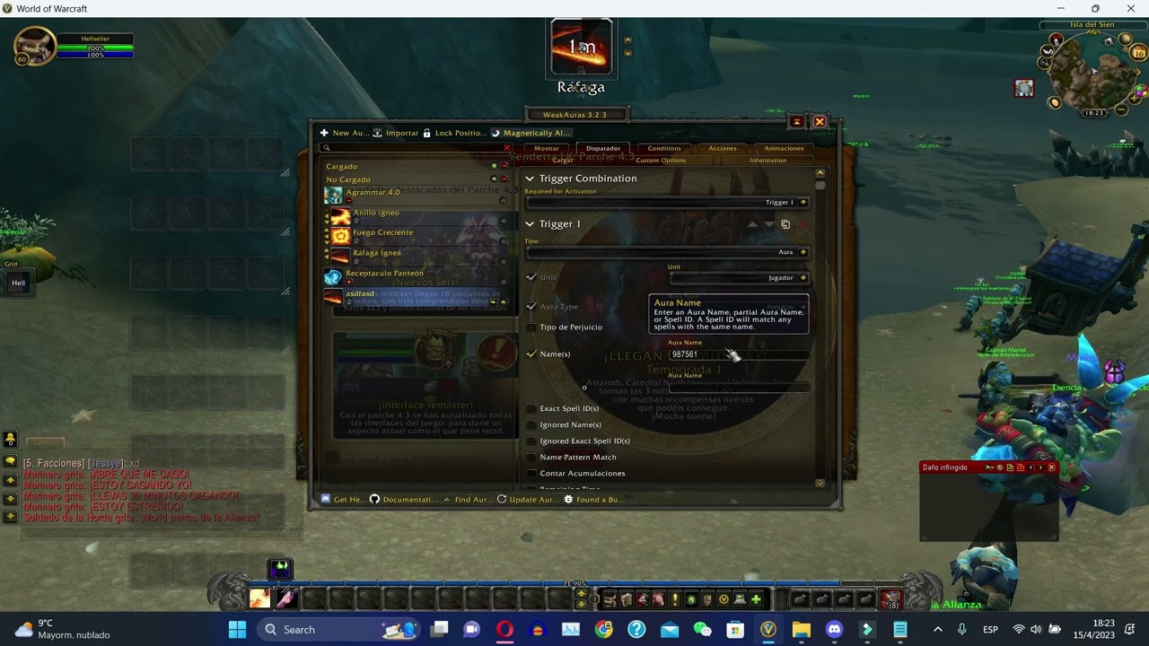 Como importar auras con weak auras - wow 3.3.5