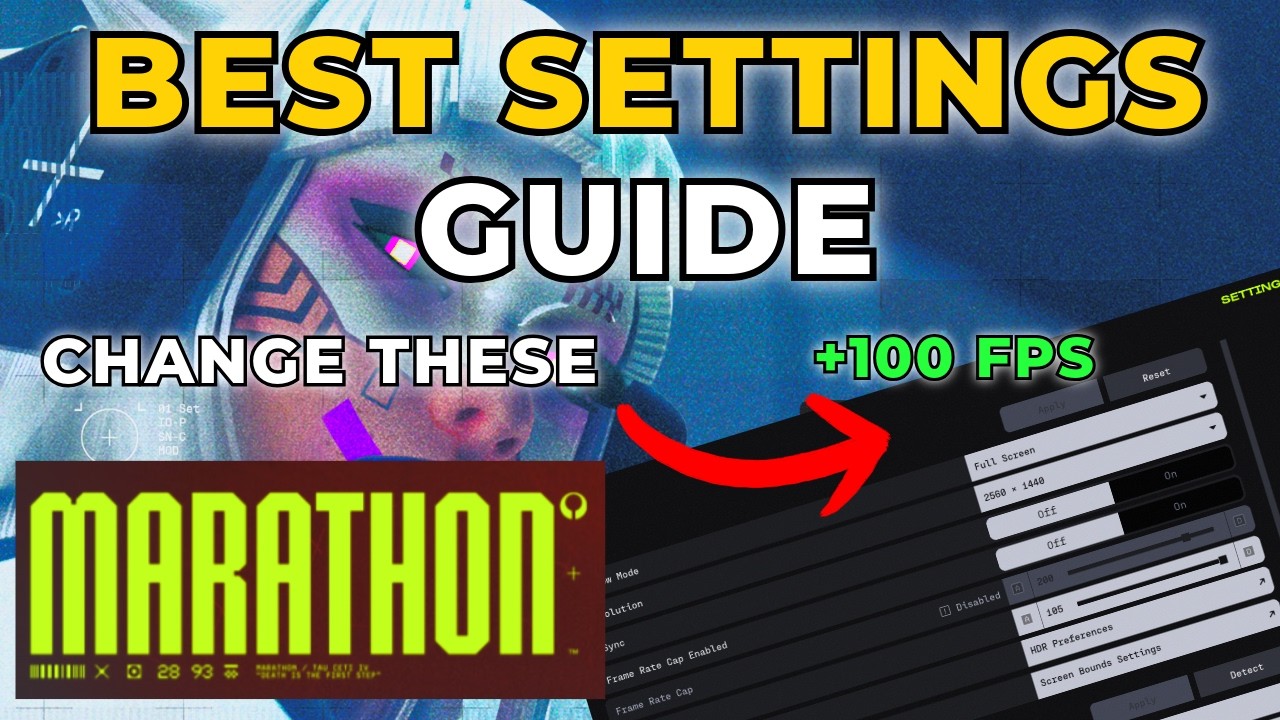 Marathon BEST Settings Guide - MAX FPS & Competitive Edge (Optimization Guide)