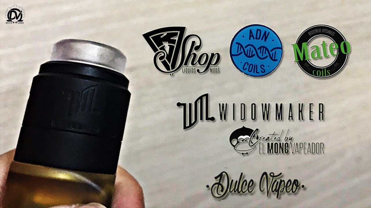 WIDOWMAKER RDA de El Mono Vapeador | LEGENDARY de KVShop | MATEOCOILS y ADNCOILS | SORTEO FINALIZADO