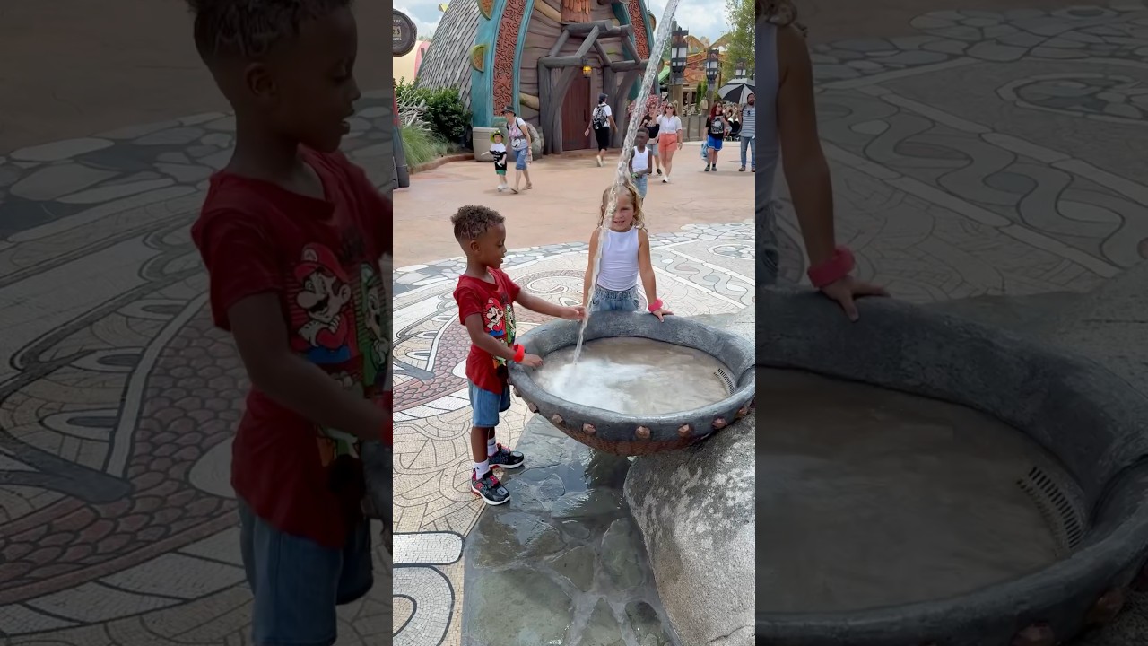 Mj and lani gets in trouble for playing in water 