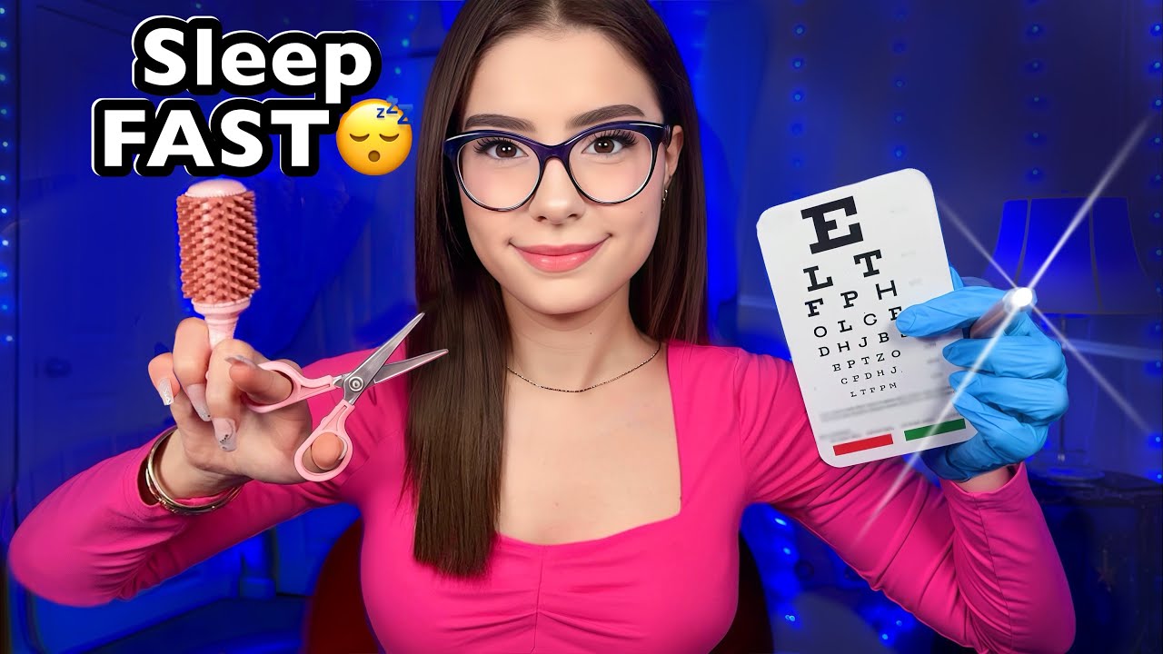 FASTEST ASMR Medical, Cranial Nerve, Haircut, Makeup, Chiropractor, TSA Check Roleplays ✨