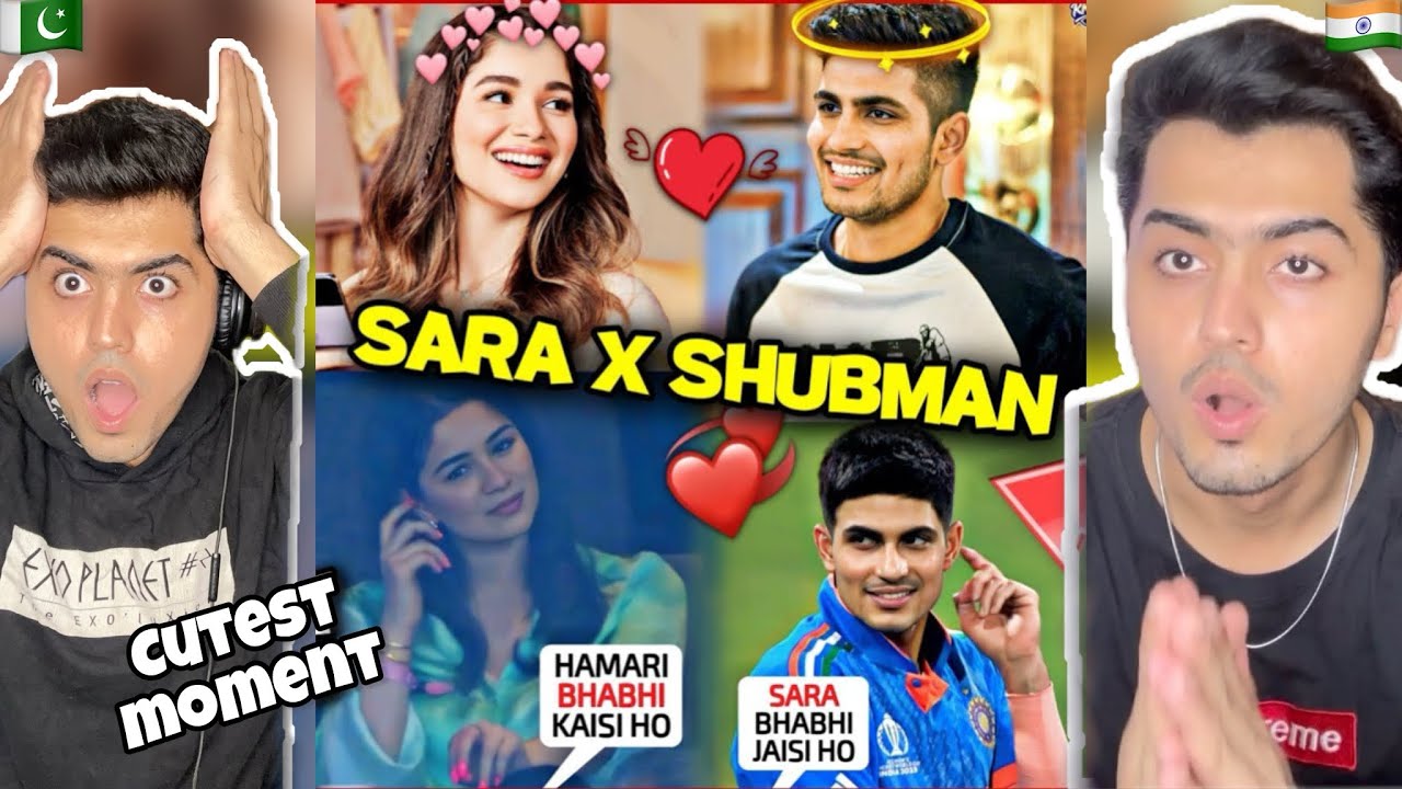 Shubman Gill And Sara Tendulkar Cute & Funny Moments Reaction♥️😍 #sachin#saratendulkar#shubmangill