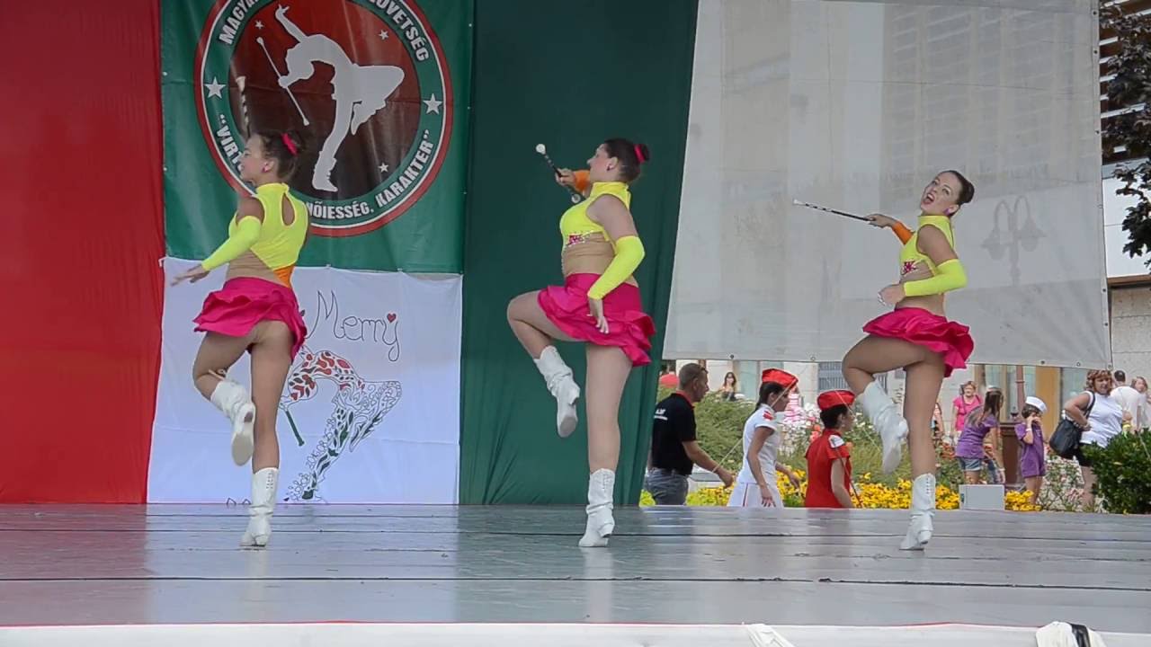 Mazsorett (Majorette) duo-trio 6 -13. IAM Mazsorettsport Európa Bajnokság 2016 Siófok