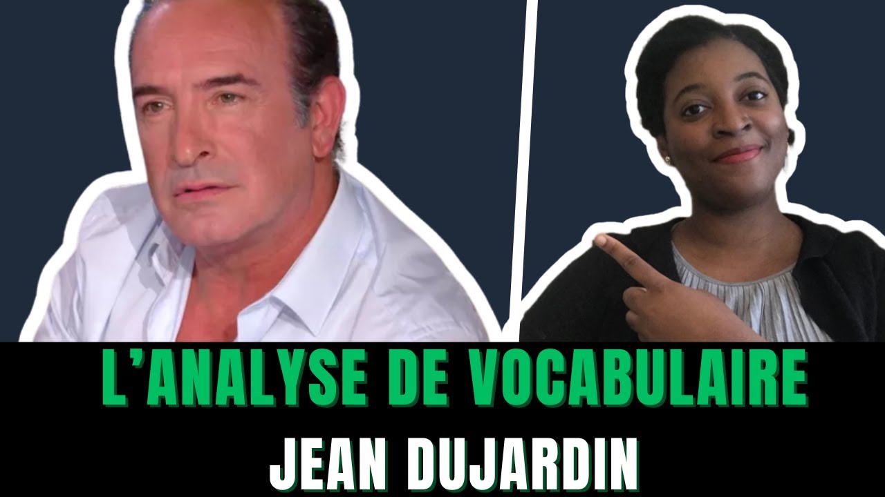 J'analyse le vocabulaire de Jean Dujardin (interview&eacute; par L&eacute;a Salam&eacute;)