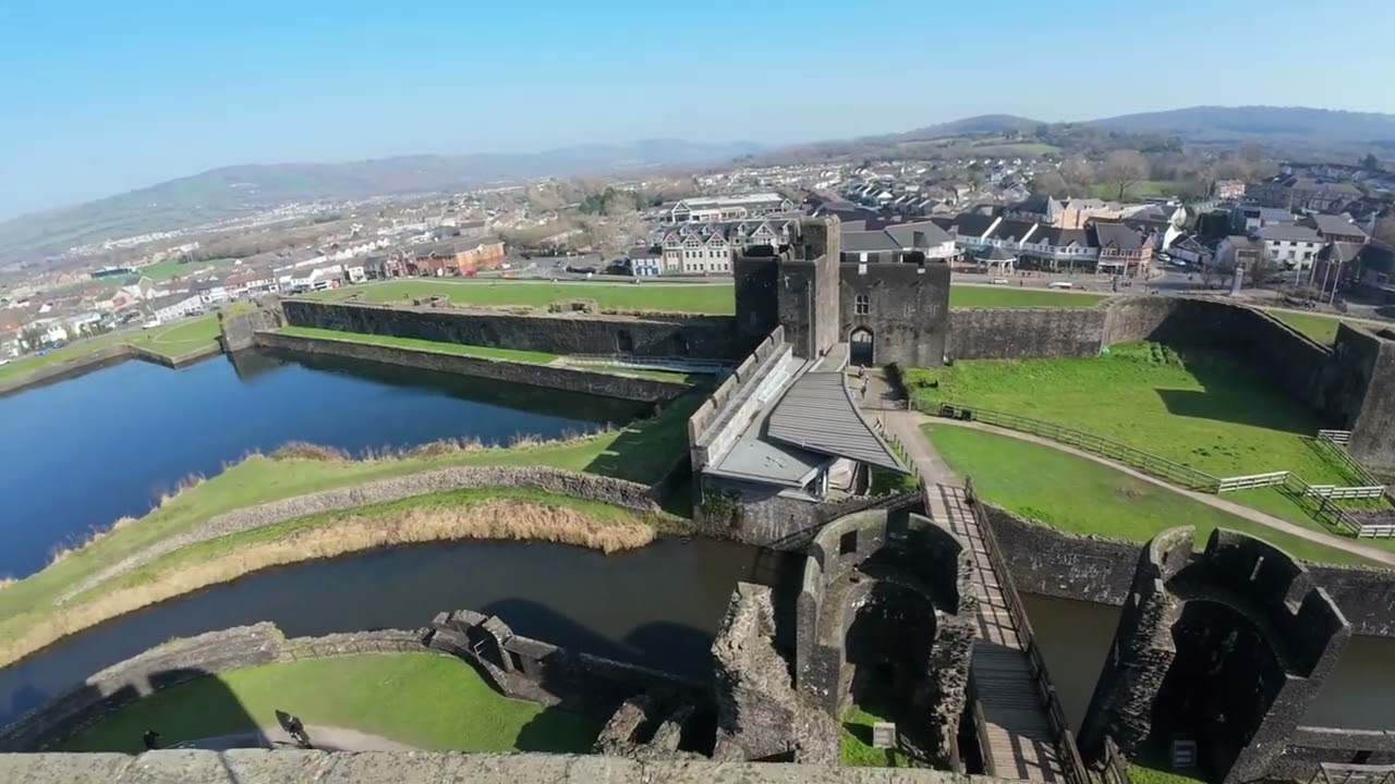 Caerphilly Castle history tour # CaerphillyCastle #Caerphilly #Castel #drone #History #nature #viral