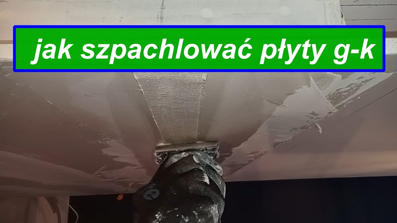 jak szpachlować łączenia płyt gipsowych g-k, fizelina plus taśma amerykańska