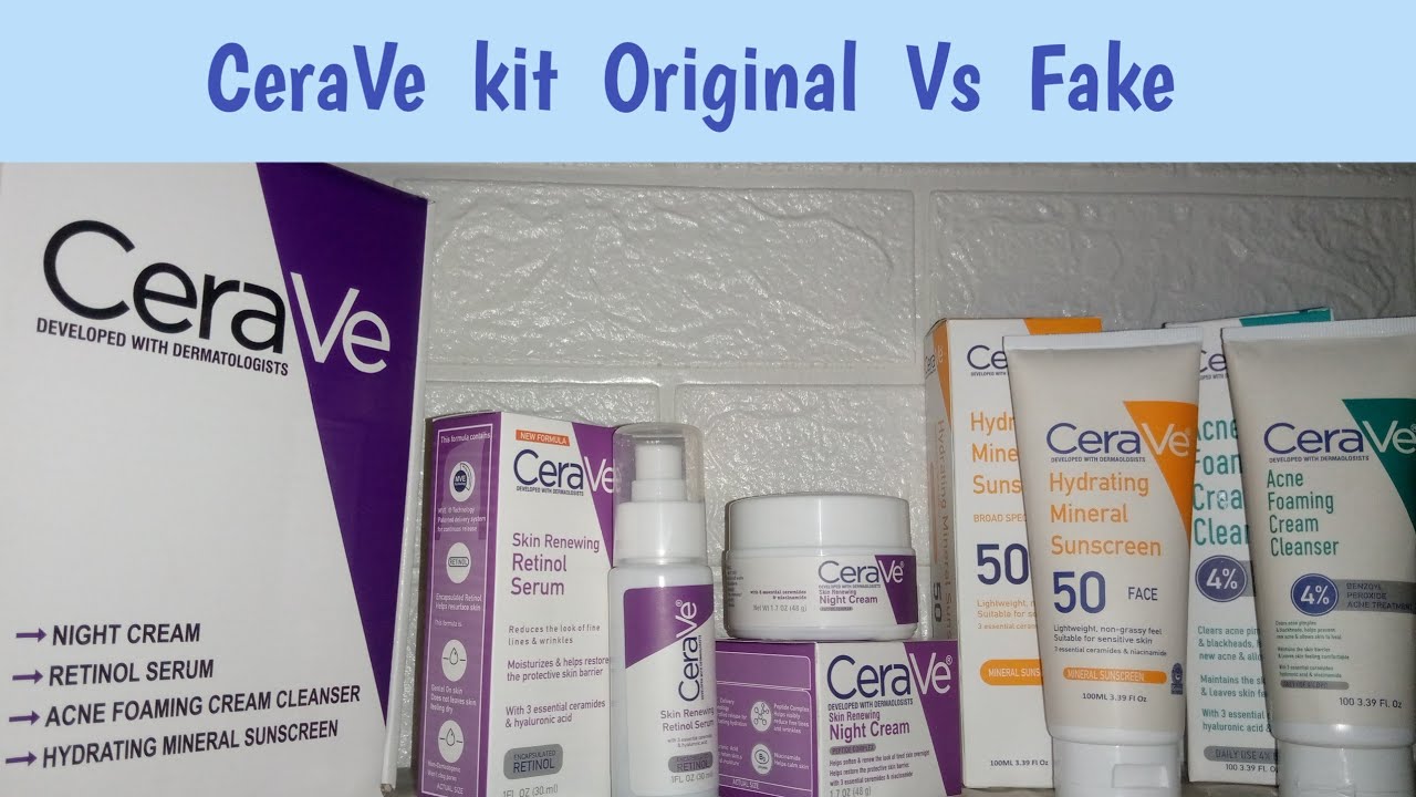 CeraVe kit Original Vs Fake || #cerave #skincare #trending #cerave