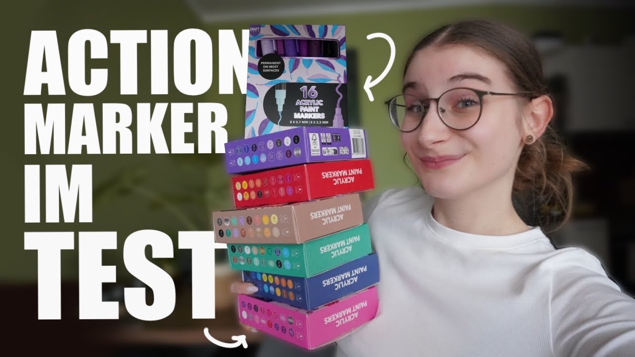 Taugen die ACRYL MARKER von ACTION was? 😱 | Günstige Marker im Test