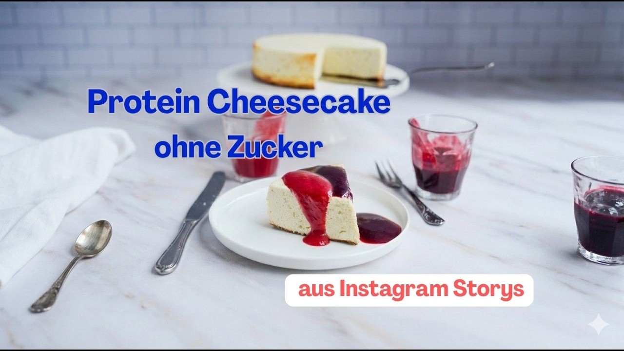 High Protein Cheesecake ohne Zucker &ndash; gesundes Rezept mit viel Eiwei&szlig;