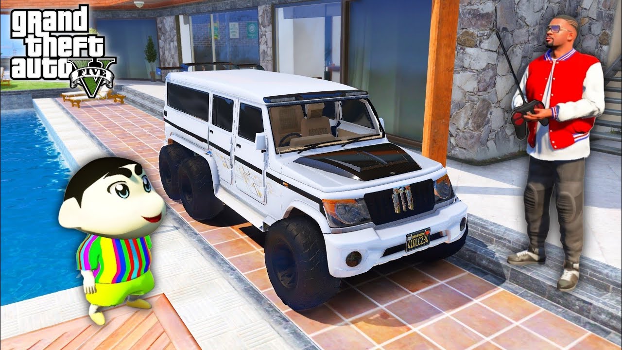 Franklin & Shinchan Buy Mahindra Bolero 6X6 Car in Gta 5 | Gta V Gameplay