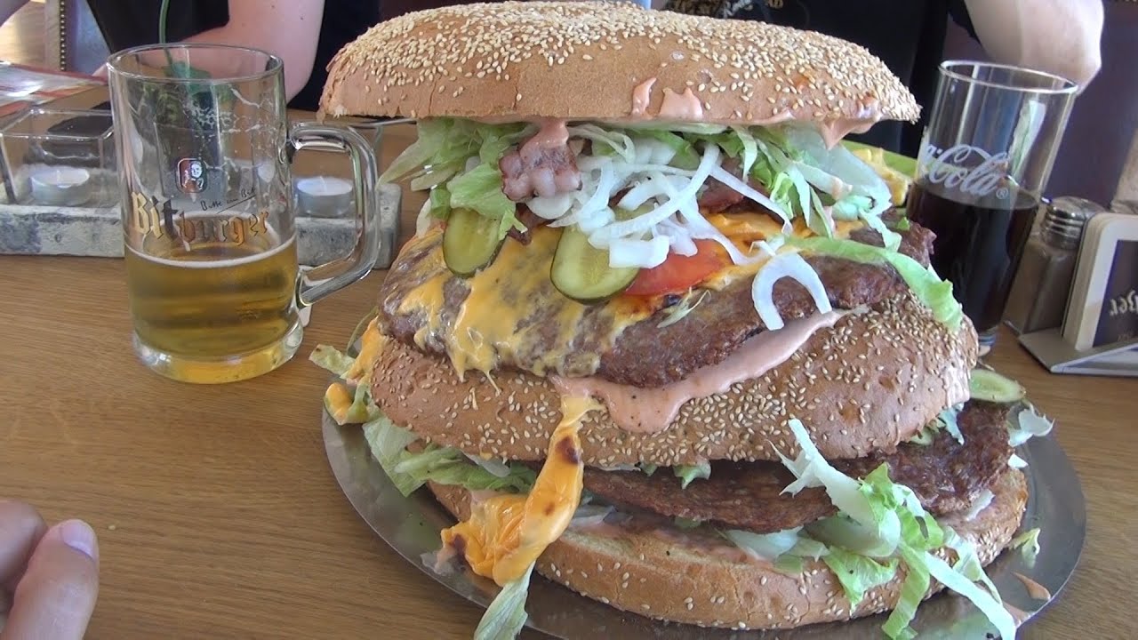 Mega Burger XXXL i Giant Burger XXXXL - Redo XXL Berlin VLOG