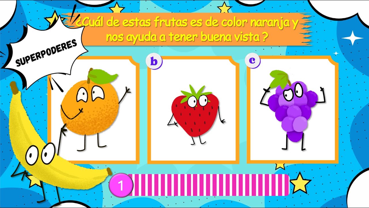 ¿CUÁNTO SABES DE LAS FRUTAS? 🌀 APRENDE SUS SUPERPODERES / VIDEOS EDUCATIVOS PARA NIÑOS