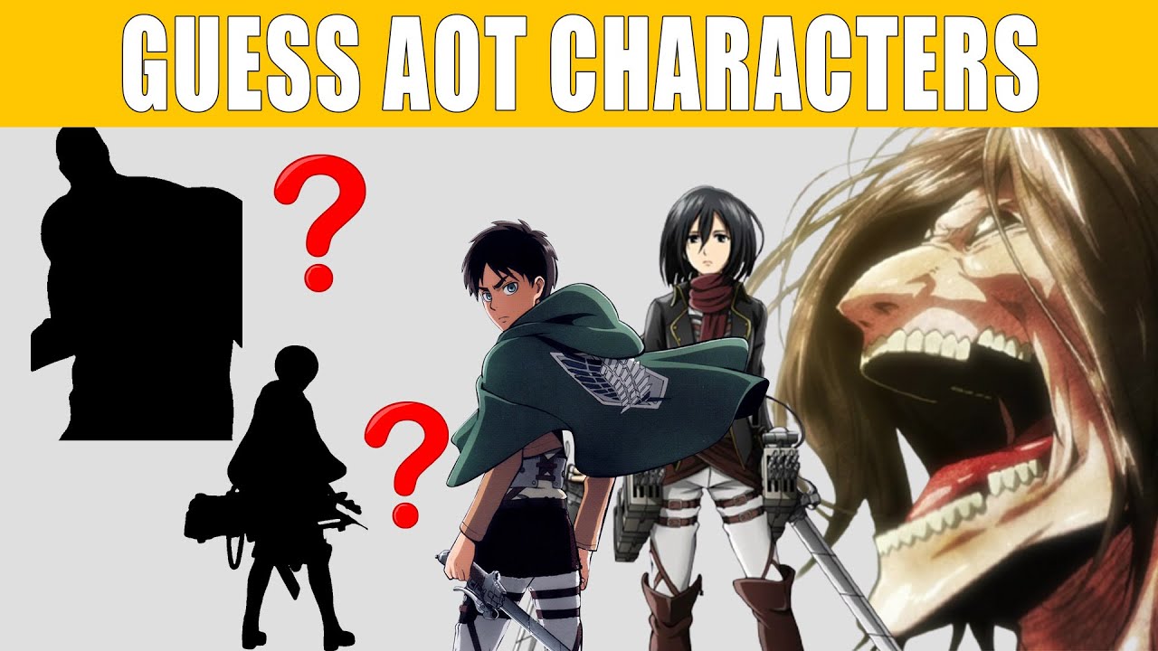 Guess Attack On Titan Character | AOT Guess Quiz | 30 Characters