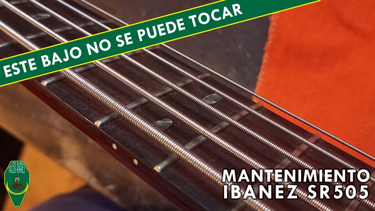 ¡Este bajo no se puede tocar! 😨 - Mantenimiento Ibanez SR505