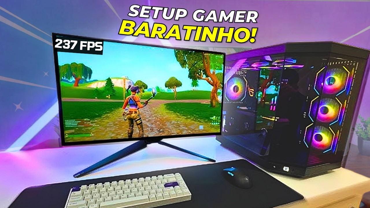 Esse é o Setup Gamer MAIS BARATO e COMPLETO 2025 - (MELHOR CUSTO-BENEFÍCIO)