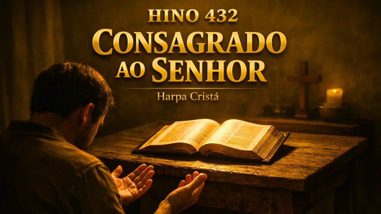 Hino 432 - Consagrado ao Senhor - Harpa Cristã - Louvor Tradicional - Hino Antigo da Harpa Cristã