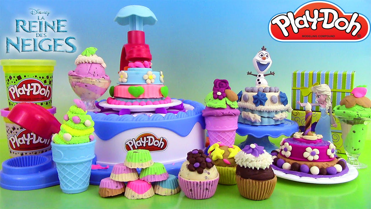 Pâte à modeler Play Doh Cake & Ice Cream Confections Atelier Gâteaux Confection de desserts