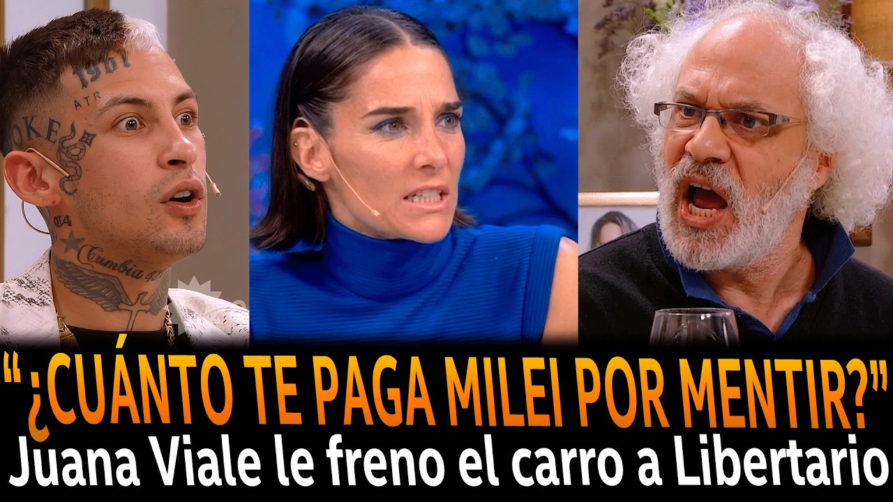 Le frenaron el carro a LIBERTARIO en plena mesa de JUANA VIALE en vivo