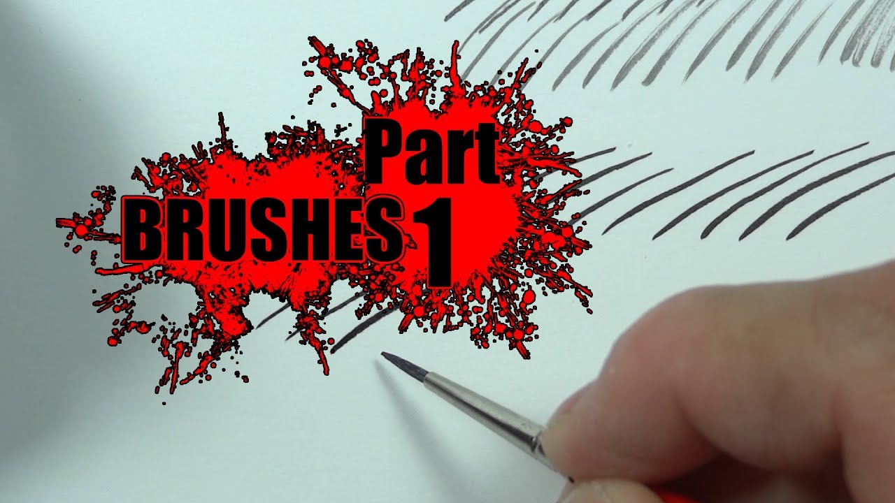 HOW TO USE: BRUSHES: COTMAN: REVIEW: DRAWING INKS: INDIAN INK: COMIC: PART 1