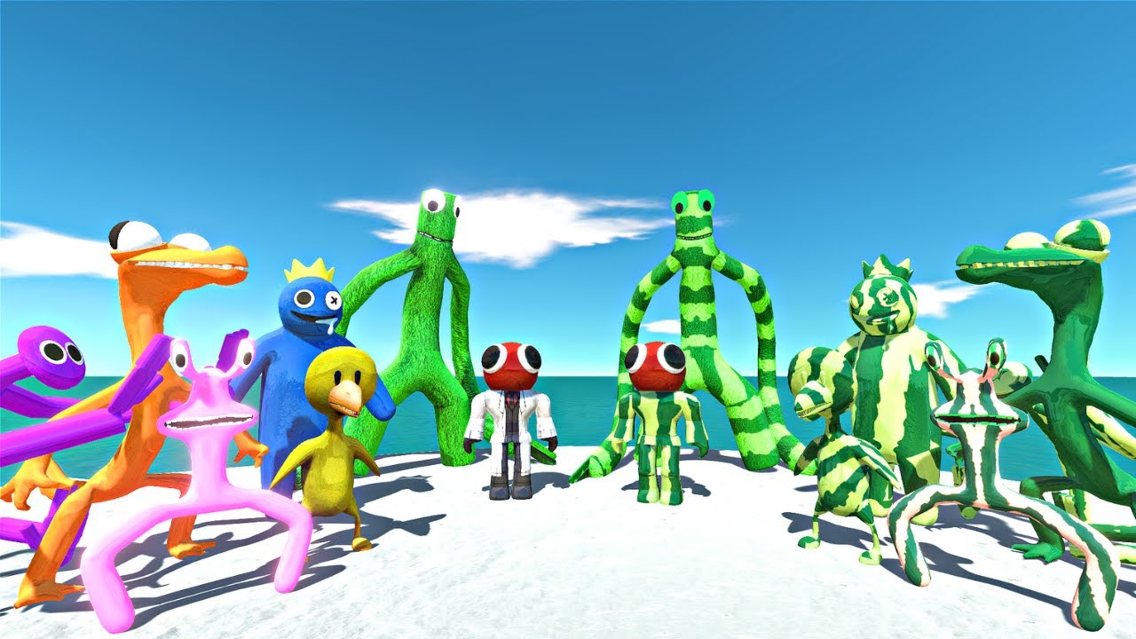 Rainbow Friends War | Rainbow Friends vs Plant Itself - Animal Revolt Battle Simulator