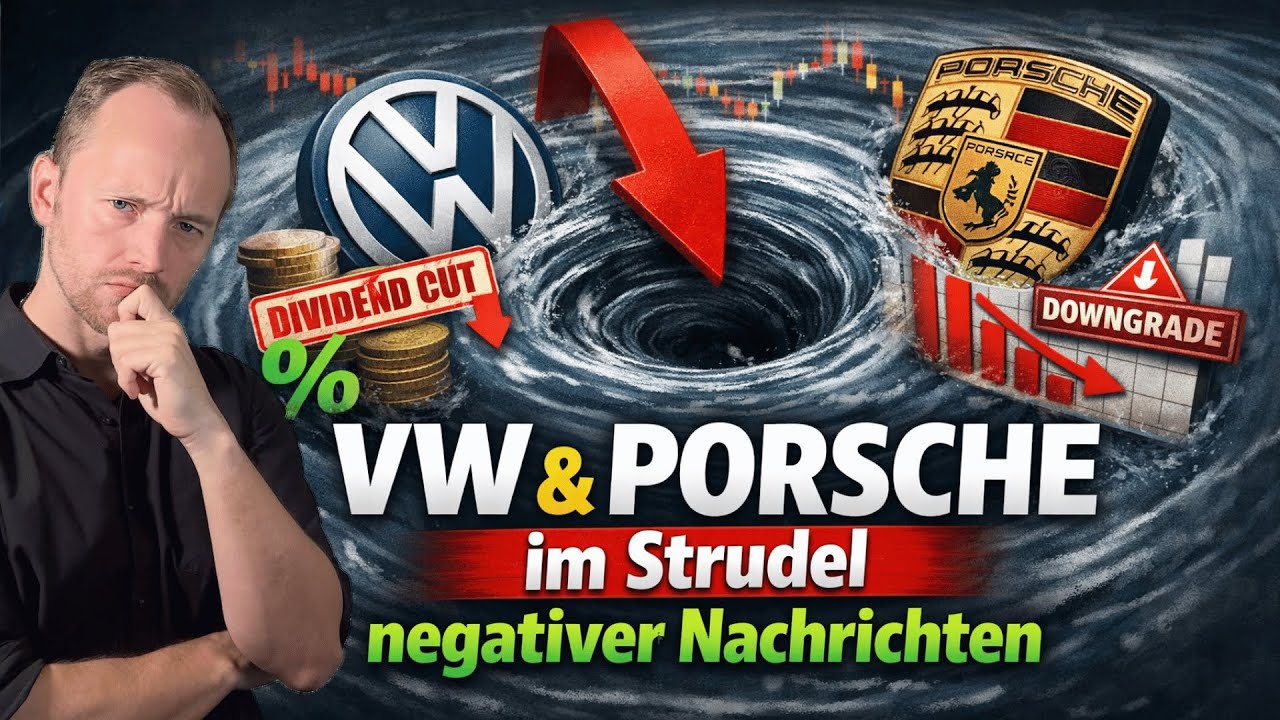 TÖDLICHER COCKTAIL 🚨 Dividendenkürzung, Absatzeinbruch & Analystendowngrade bei VW & Porsche