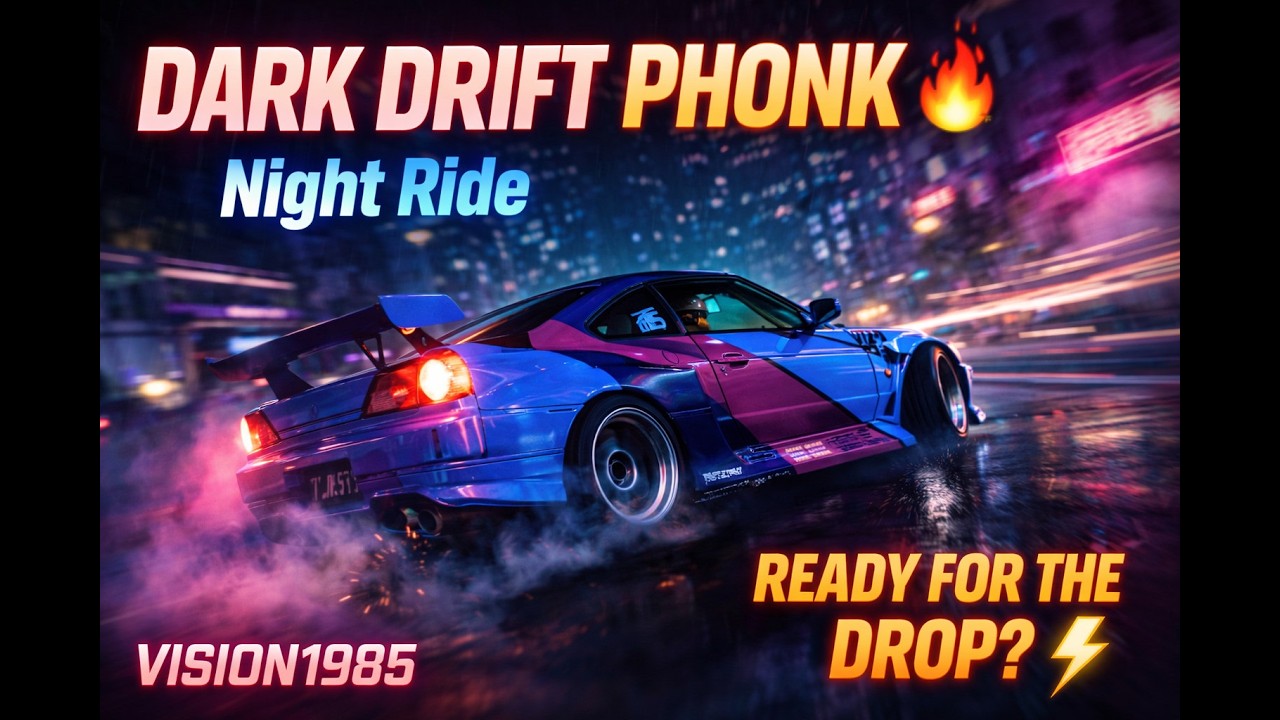 DARK DRIFT PHONK 🔥 Night Ride | Neon Rain | 4K Visuals