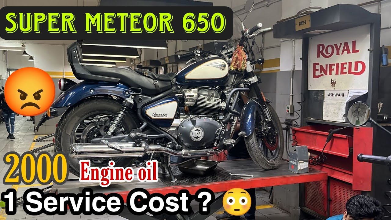 First Service of Super Meteor 650 Royal enfeild #supermeteor650 #firstservicesupermeteor650 #650cc