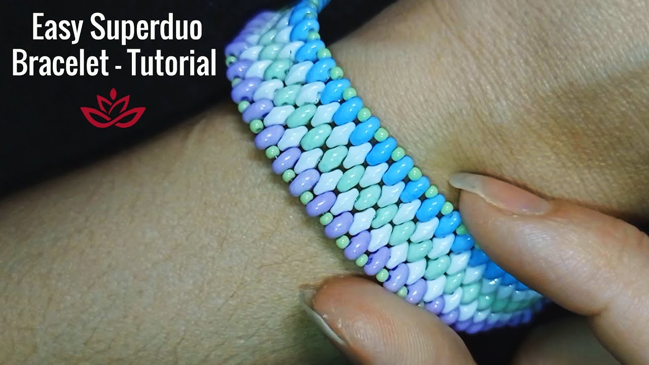 Easy Superduo Bracelet - Tutorial. How to make superduo bracelet?