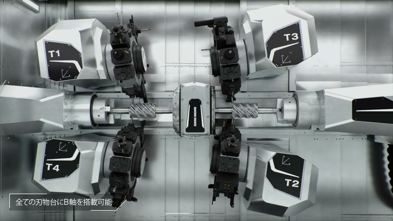 最大4刃物台を搭載可能な高生産性 複合加工機「NZ-Platform」
