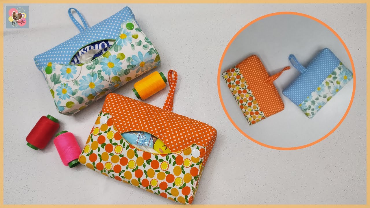 DIY Easy & Cute Tissue Holder | 色彩可爱立体纸巾套 | 挂式抽纸巾套