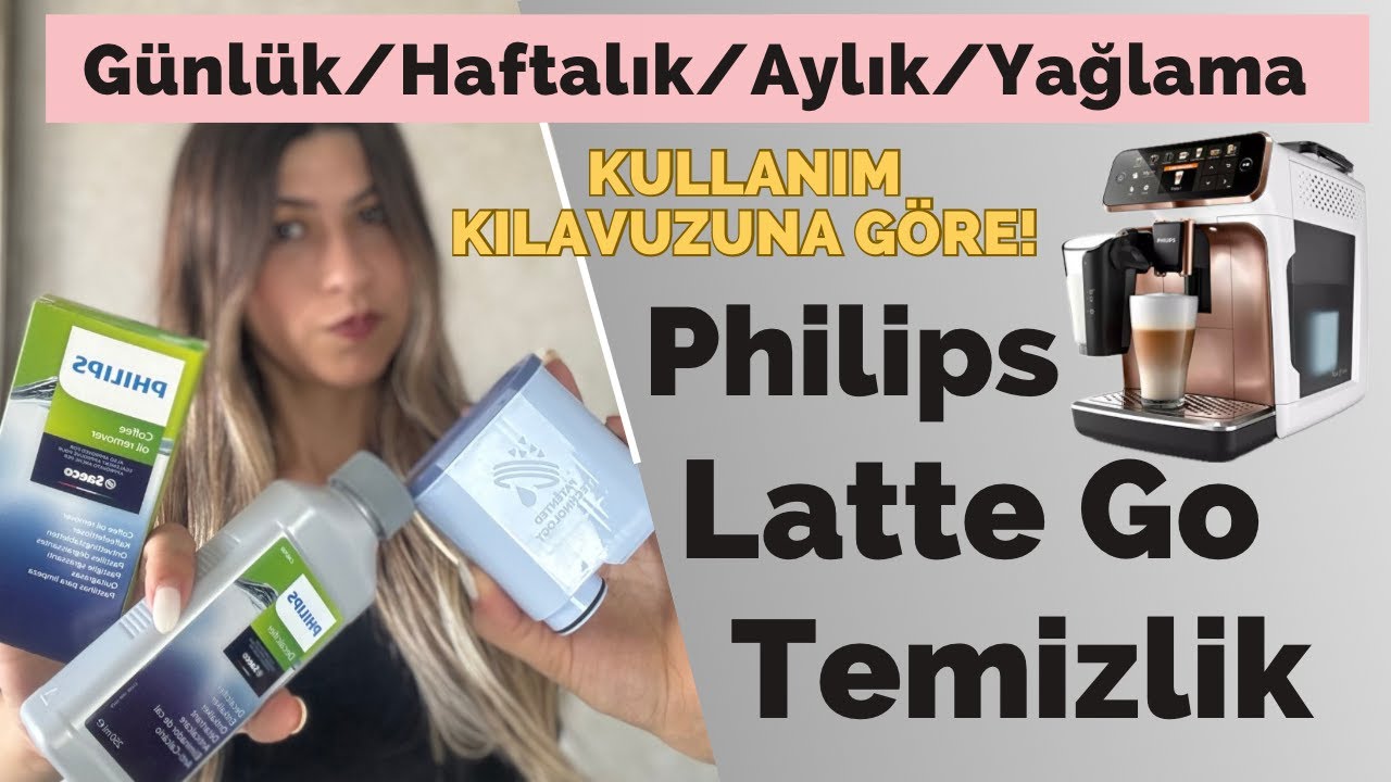 KULLANIM KILAVUZUNA göre Philips Tam Otomatik Kahve Makinesi TEMİZLİĞİ Tüm Bakımları ve YAĞLAMA