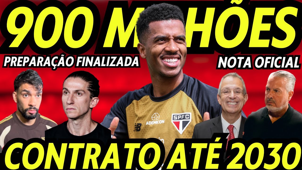 R$900 MILHÕES! MARCOS ANTÔNIO! CONTRATO ATÉ 2030! SAIU NOTA OFICIAL DO FLAMENGO! PREPARAÇÃO FINAL! 