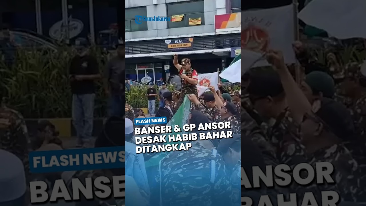 Tuntut Bahar bin Smith Ditangkap, Ribuan Banser dan Ansor Kepung Polres Metro Tangerang
