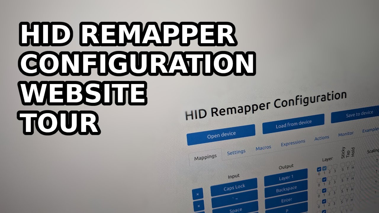 Обзор веб-сайта по настройке HID Remapper