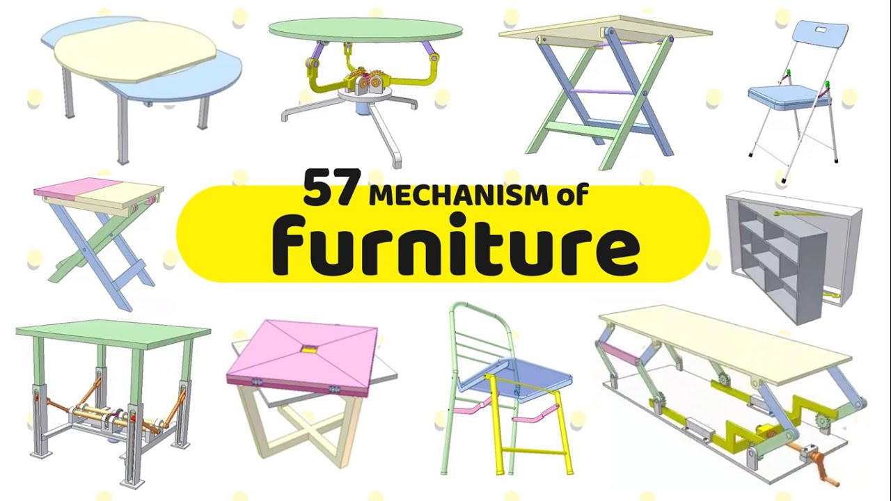 The ( 57 ) MECHANICAL MECHANISMS (furniture) ⚙️ [ part-2 ]