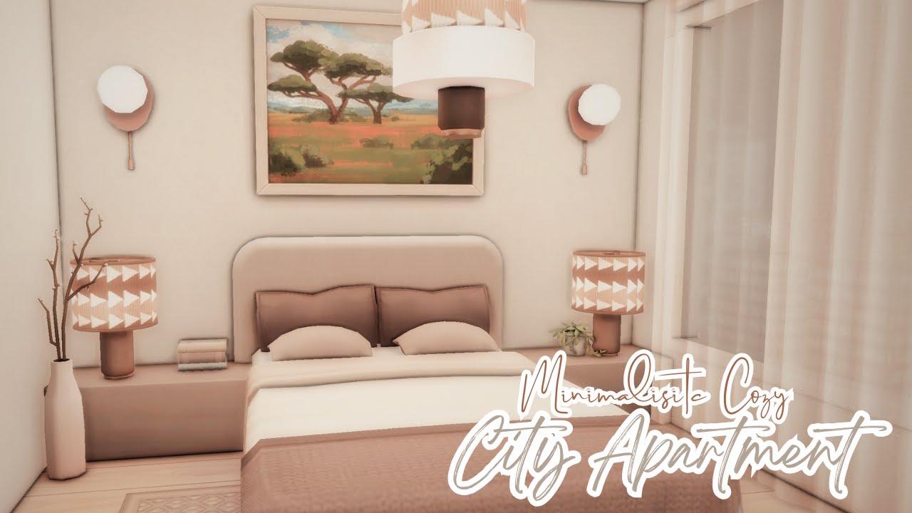 Sims 4 || Minimalisitic Cozy City Apartment || San Myshuno || Chic Street 21 1312 || NO CC