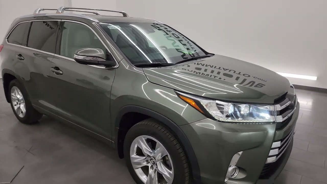 2018 TOYOTA HIGHLANDER LIMITED AWD ALUMINA JADE METALLIC 4K WALKAROUND 13609ZA SOLD!