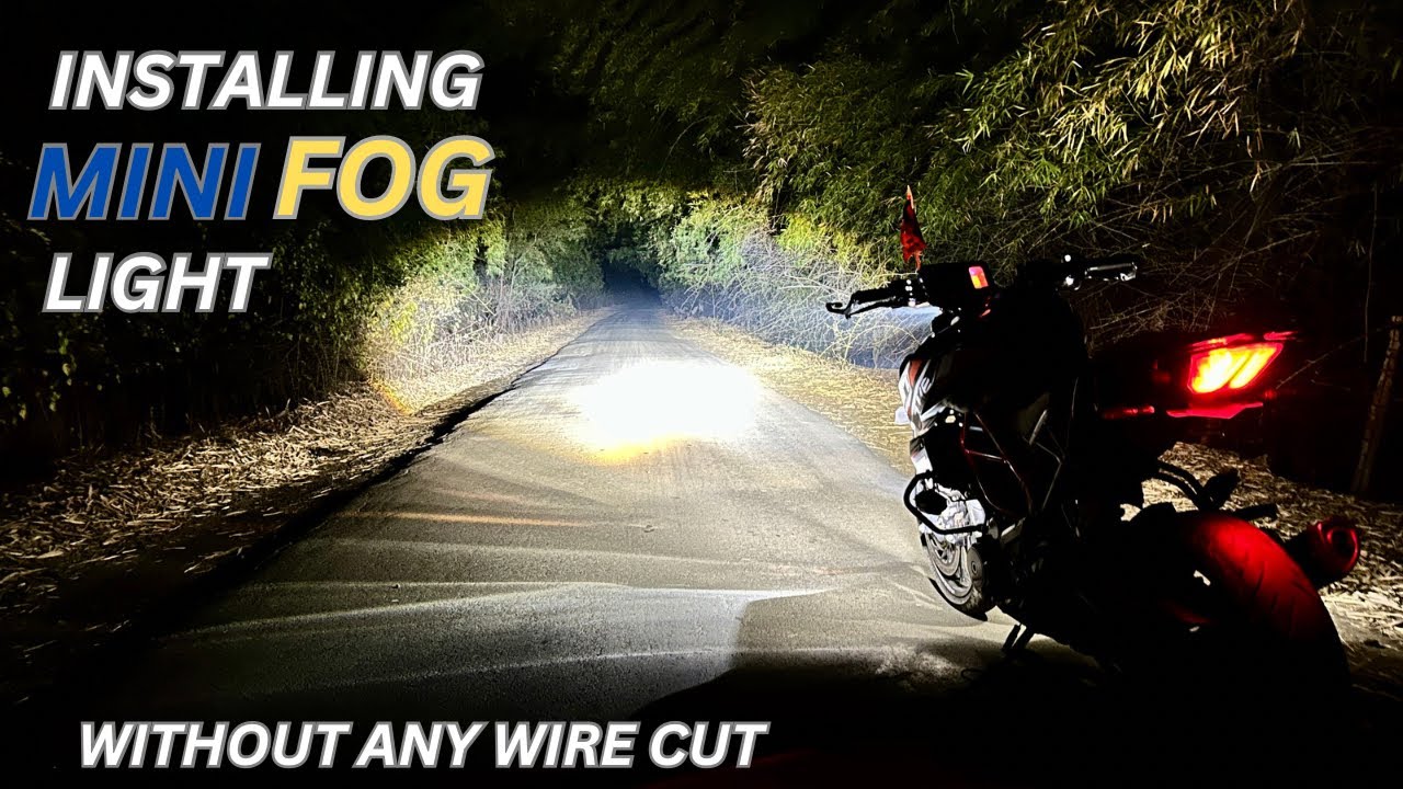 BEST FOG LIGHT FOR BIKE | STEP BY STEP INSTALLATION | KTM DUKE 250