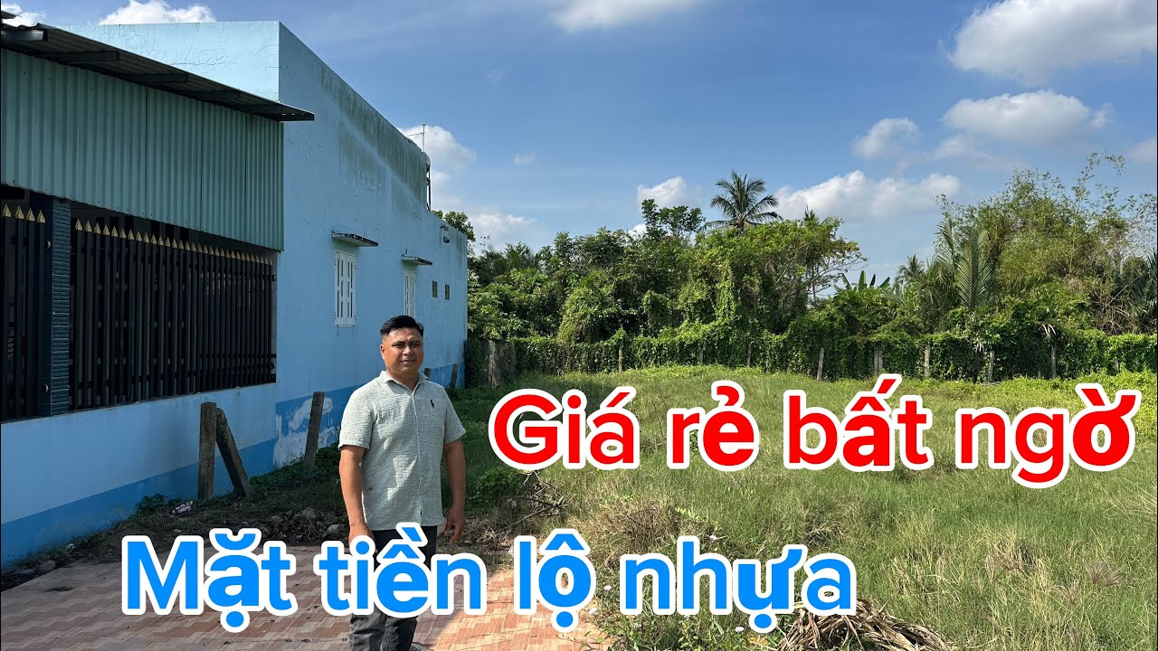 Châu Thành- đất nền 5mx29m mặt tiền đường liên ấp 5 xã Hiệp Thạnh ( Long An cũ)