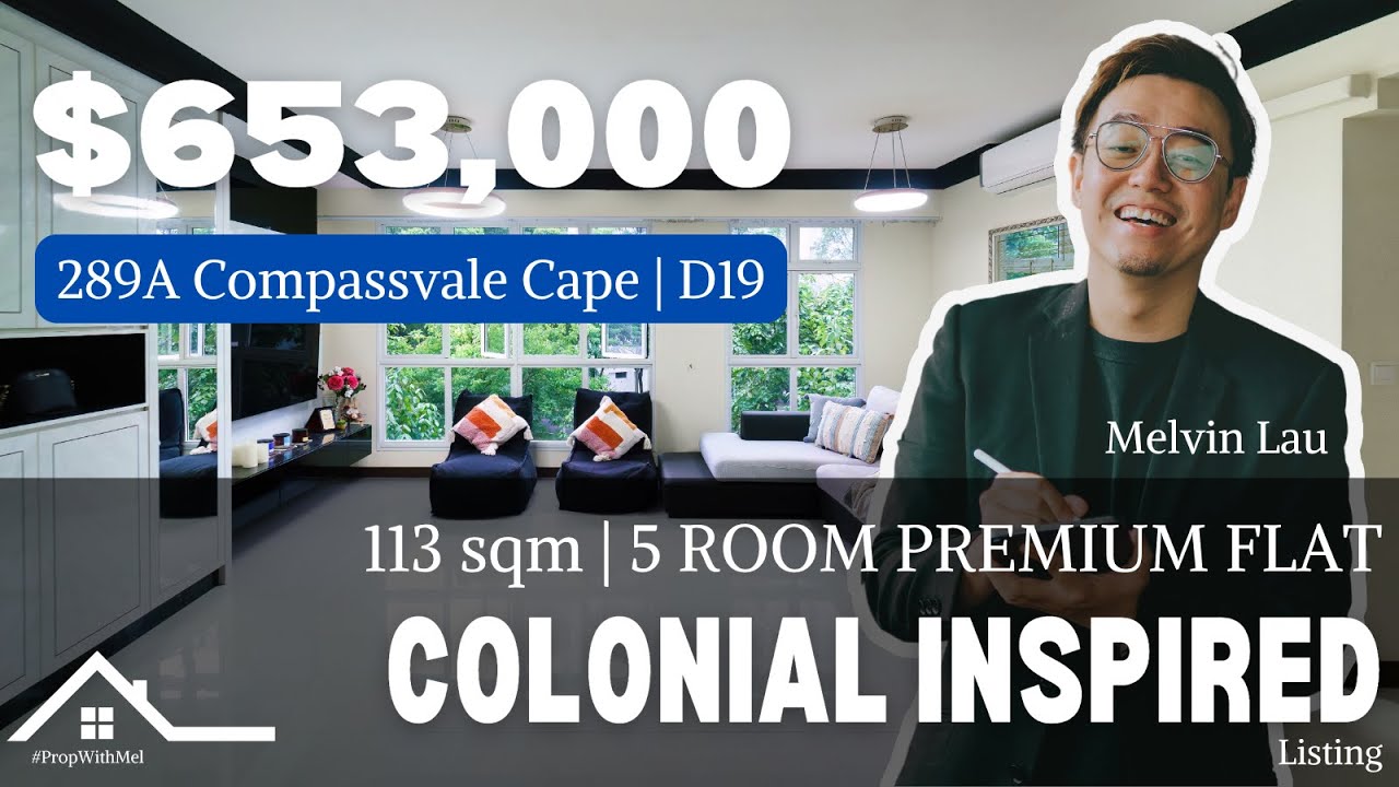 HDB | Colonial Inspired Sengkang 5 Room 1216 sqft Premium HDB | D19