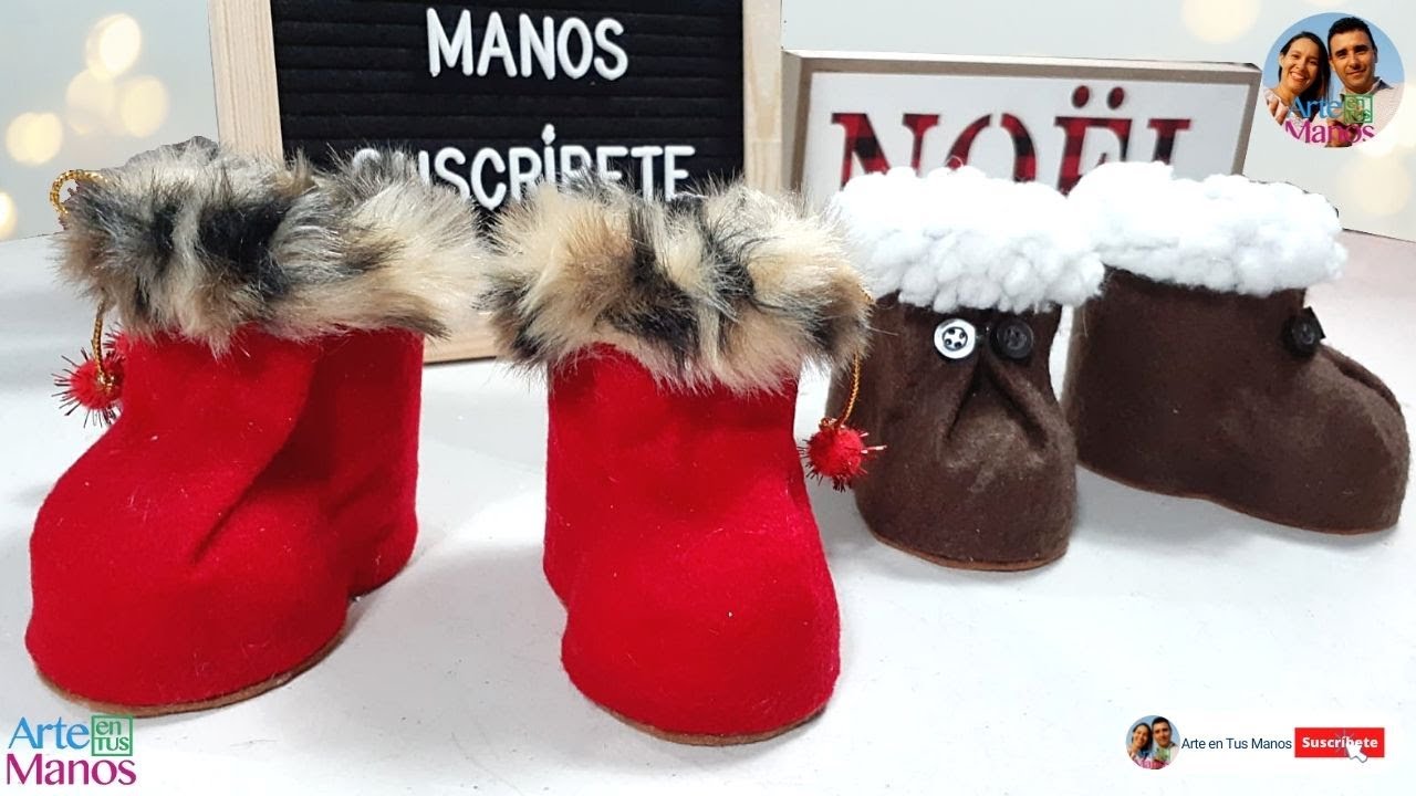 🔴Cómo Hacer BOTAS, ZAPATOS FÁCILES Para Muñecos, Tutorial con Arte en Tus Manos👢👢