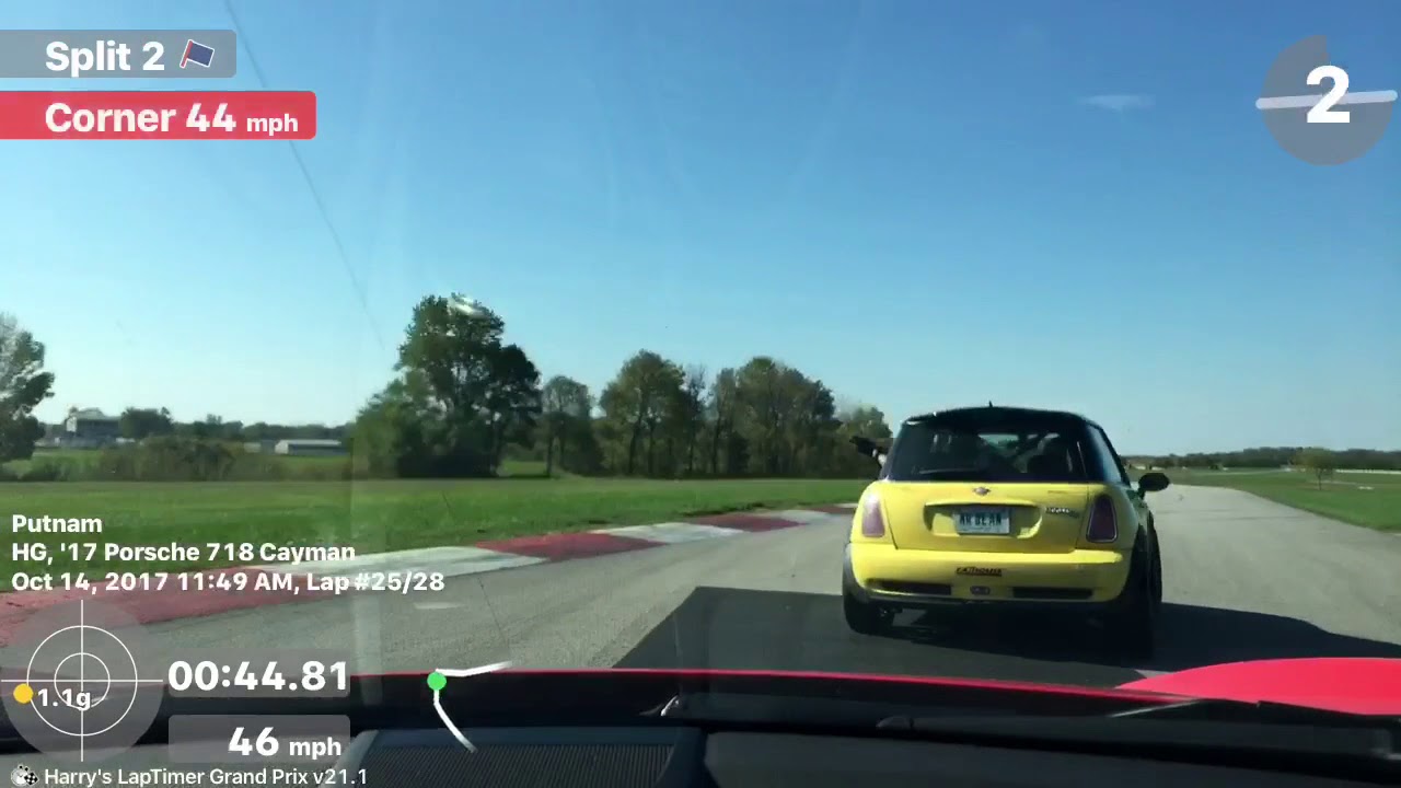 2017 Porsche 718 Cayman Track Day Putnam Park
