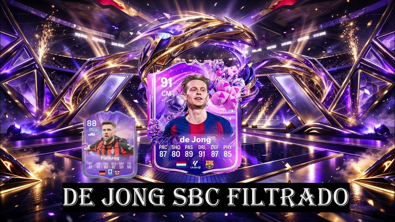 FRANKIE DE JONG SBC FILTRADO #cr7 #fifa #fifamobile #random #dejong #fifamobile #ultimateteam #rani