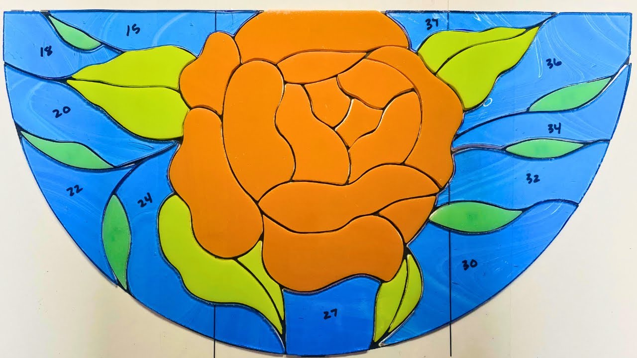 Making a Traditional Stained Glass Rose Panel Pt.1