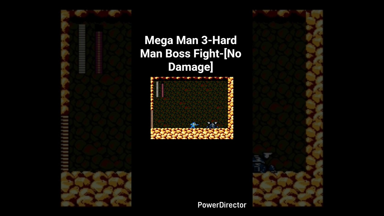 Mega Man 3-Hard Man Boss Fight-[No Damage] 