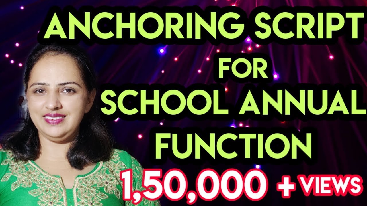 Anchoring script for Annual function|| Annual function anchoring script