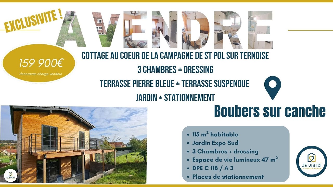 Maison individuelle style cottage au cœur de la campagne de St Pol sur Ternoise !