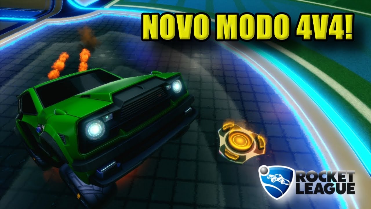 TESTANDO O NOVO MODO 4V4! - Rocket League #16